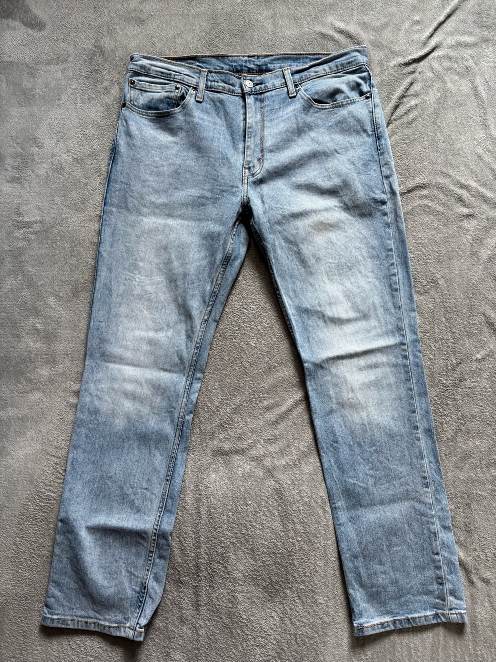 Levi's 511 36x30 Slim Fit Men's Jeans Light Wash Denim Y2K Red Tab 5 Pockets